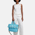 Borsa a Mano in Carta Blu