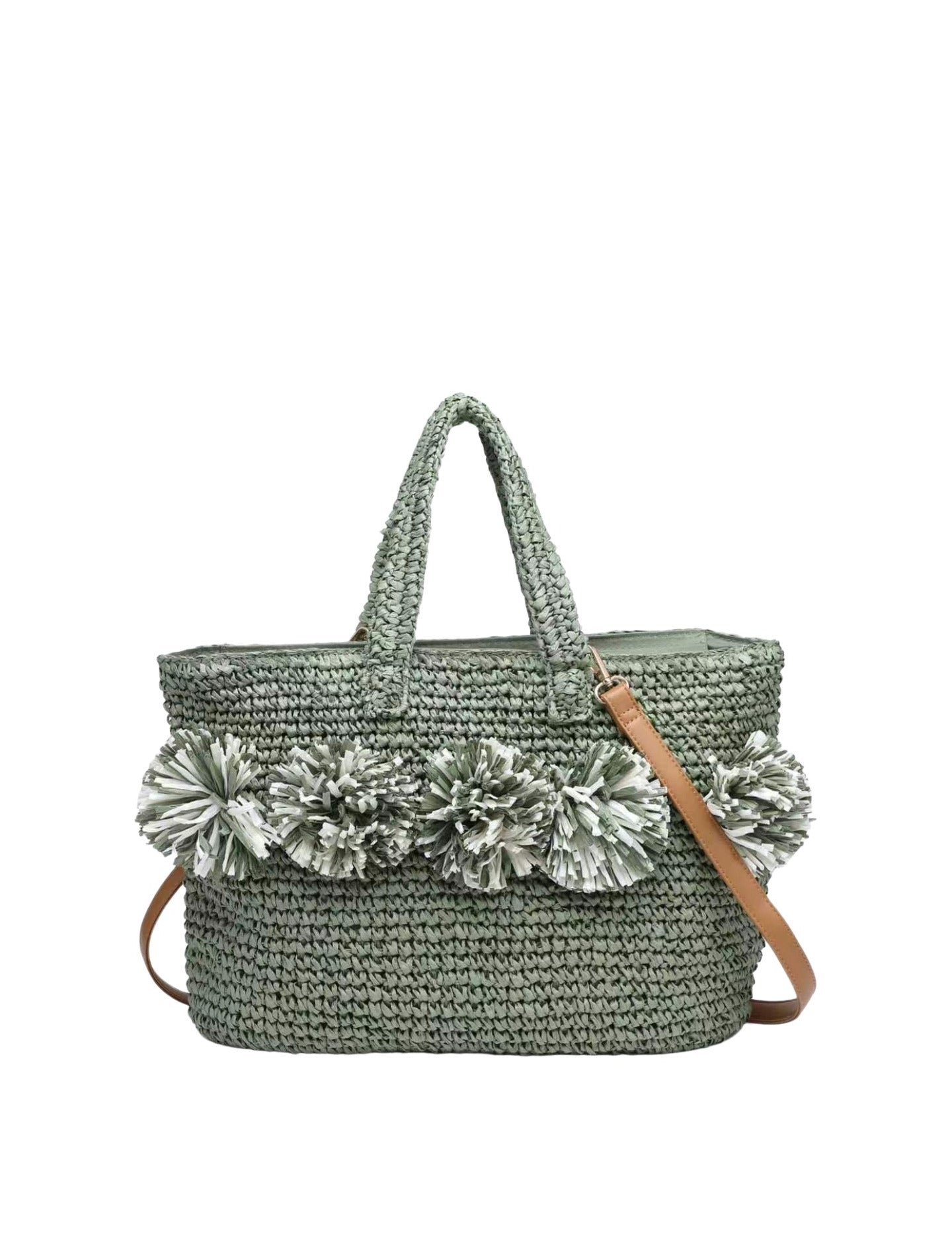 Borsa a Mano in Carta Verde