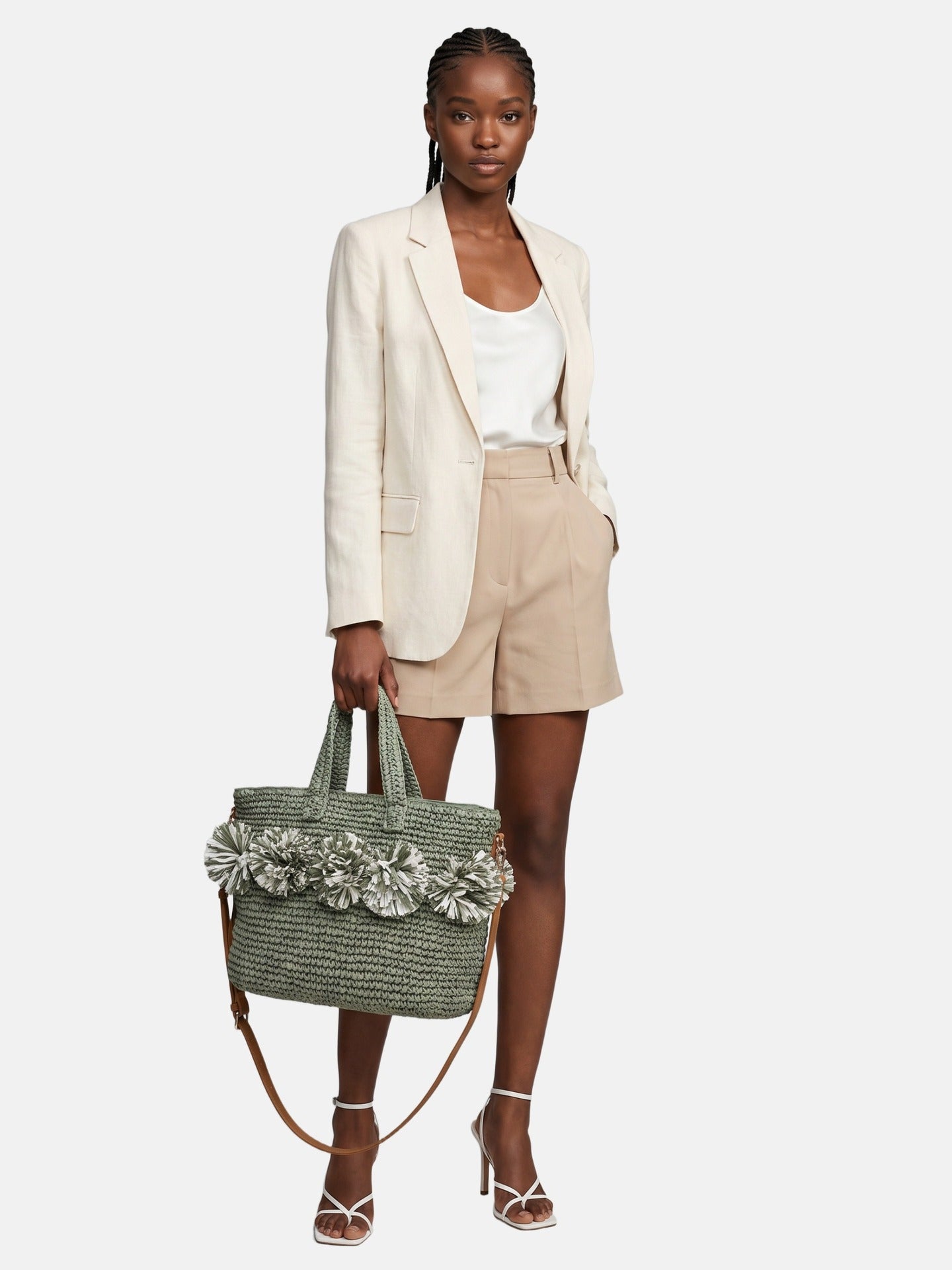 Borsa a Mano in Carta Verde