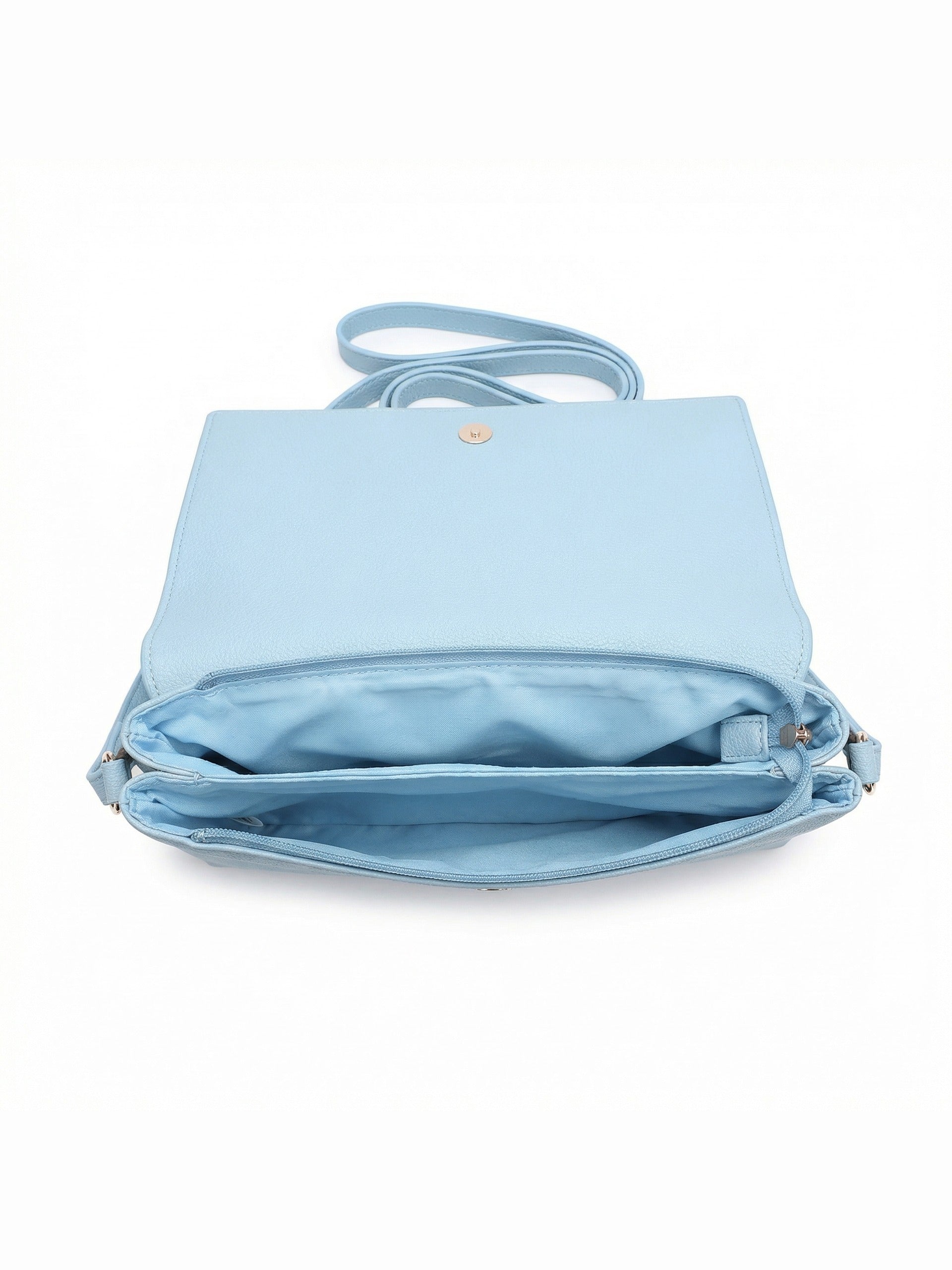 Borsa a Tracolla in Polyurethane Blu