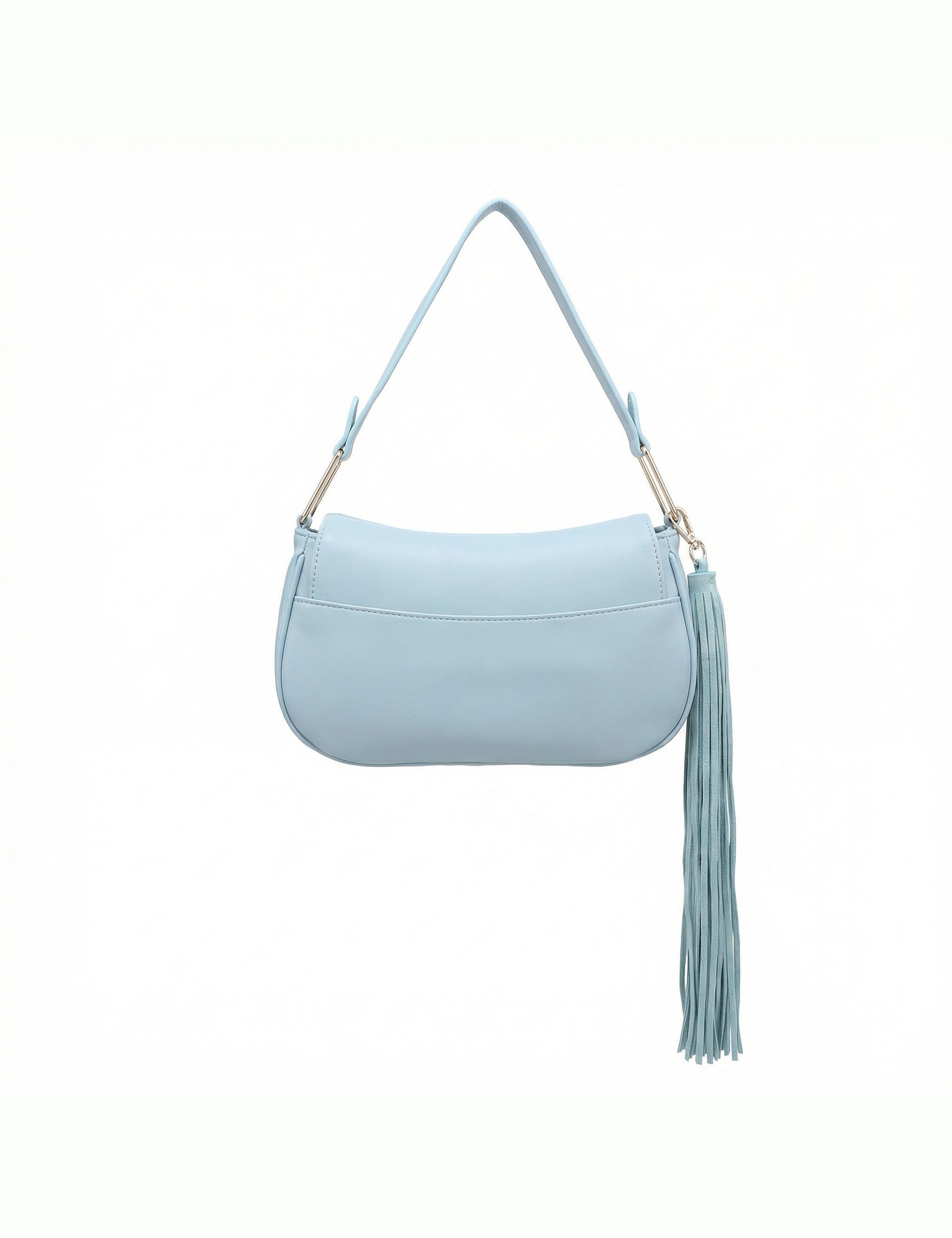 Borsa a Tracolla in Polyurethane Blu