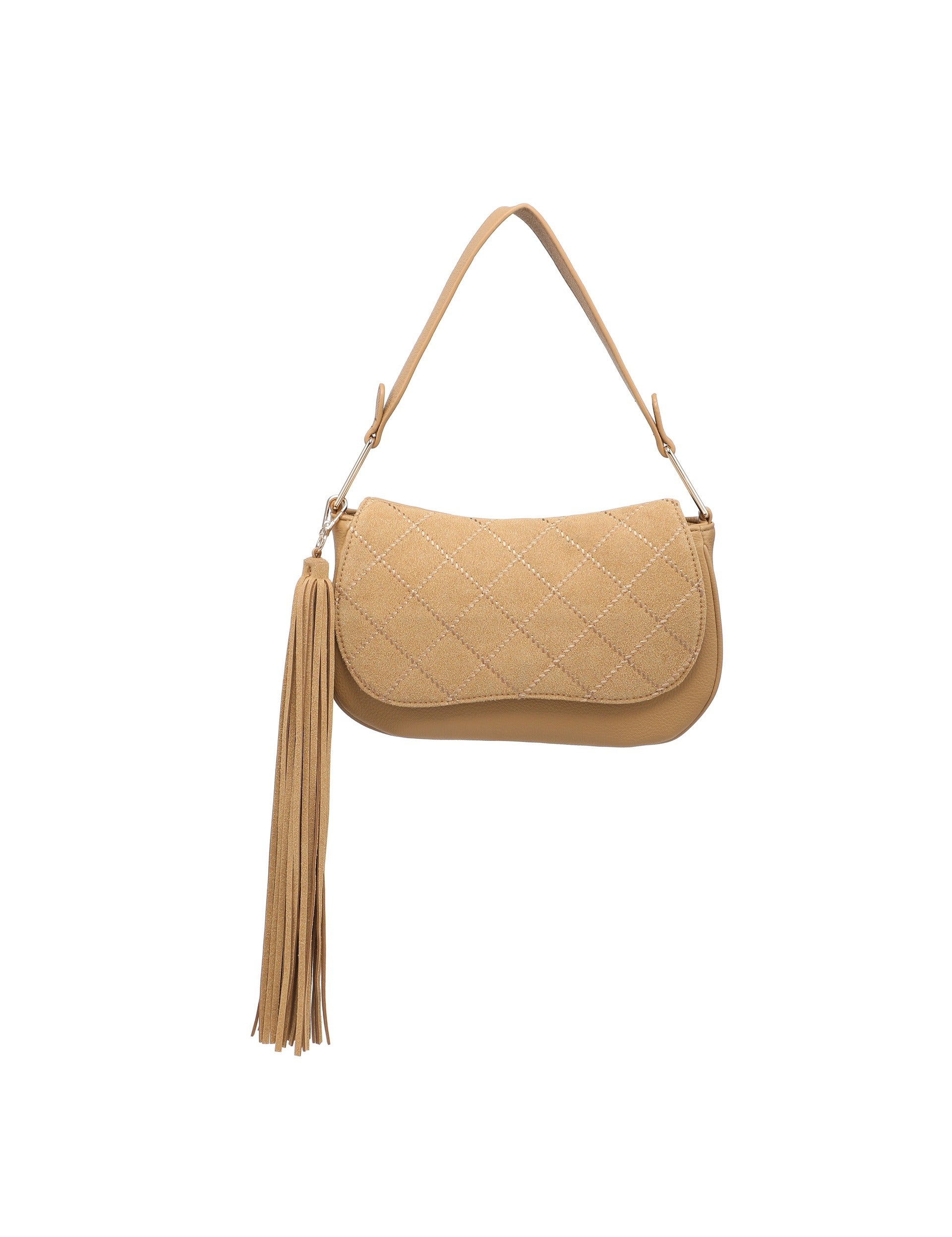 Borsa a Tracolla in Polyurethane Marrone