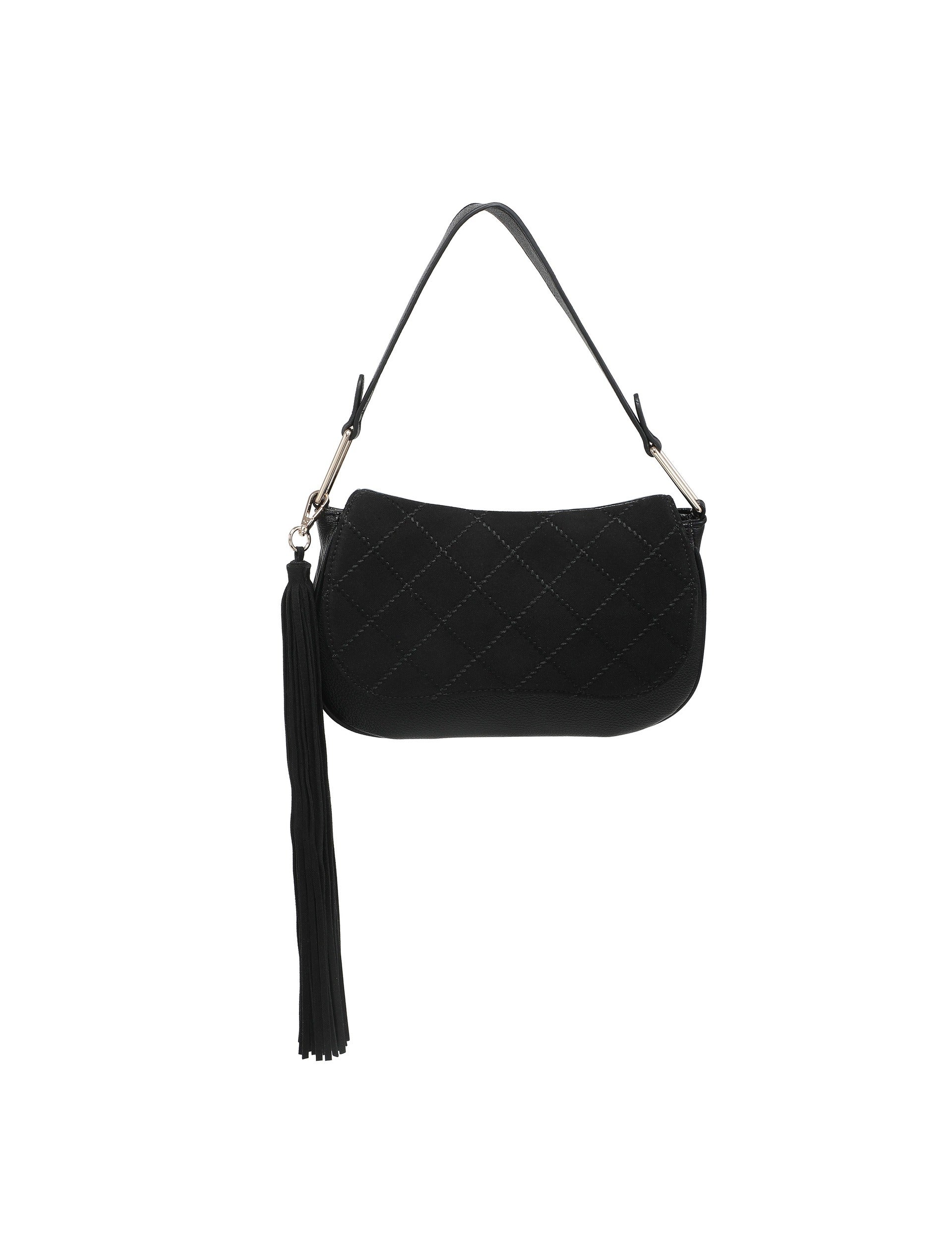 Borsa a Tracolla in Polyurethane Nero