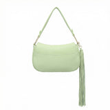 Borsa a Tracolla in Polyurethane Verde