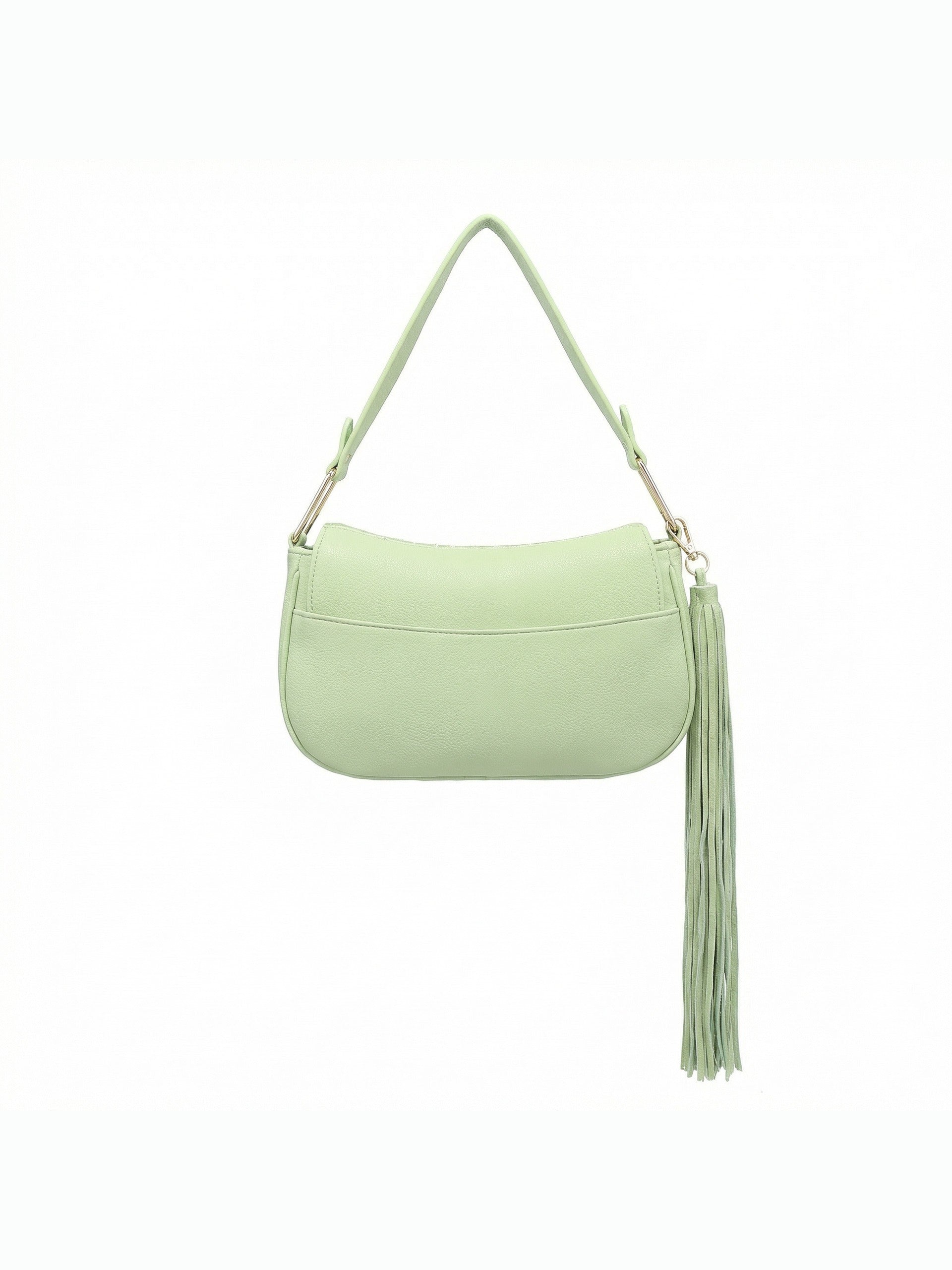 Borsa a Tracolla in Polyurethane Verde