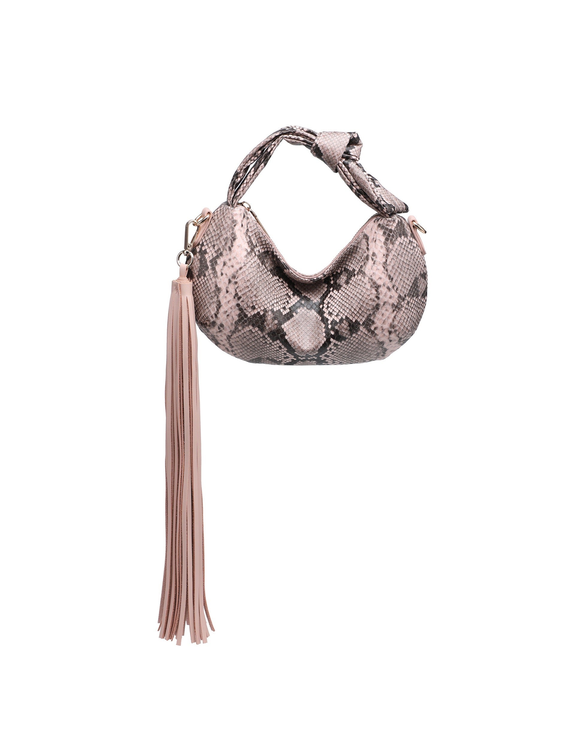 Borsa a Mano in Pelle Vegana Rosa