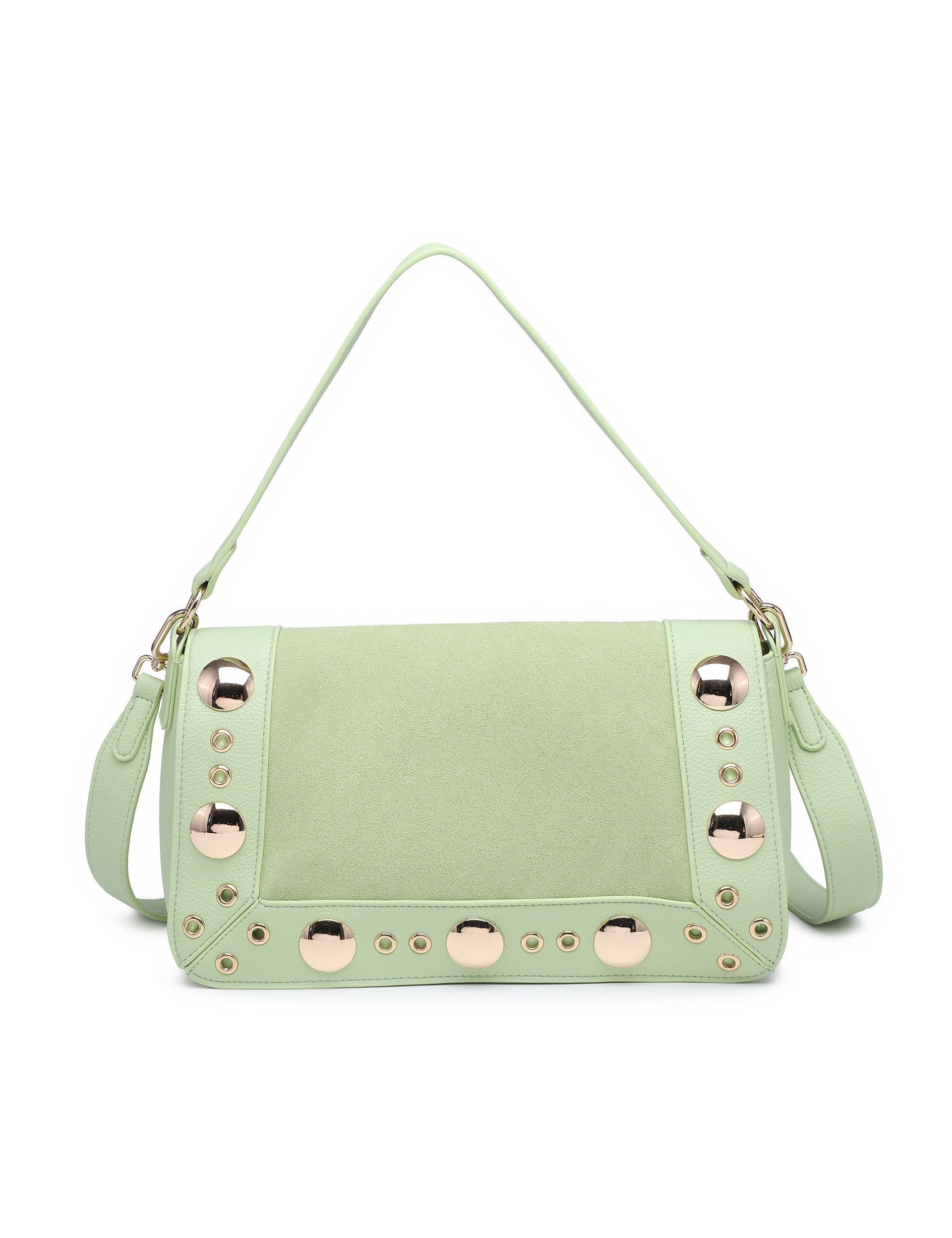 Borsa a Tracolla in Pelle Vegana Verde