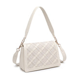 Borsa a Spalla in Pelle Vegana Beige