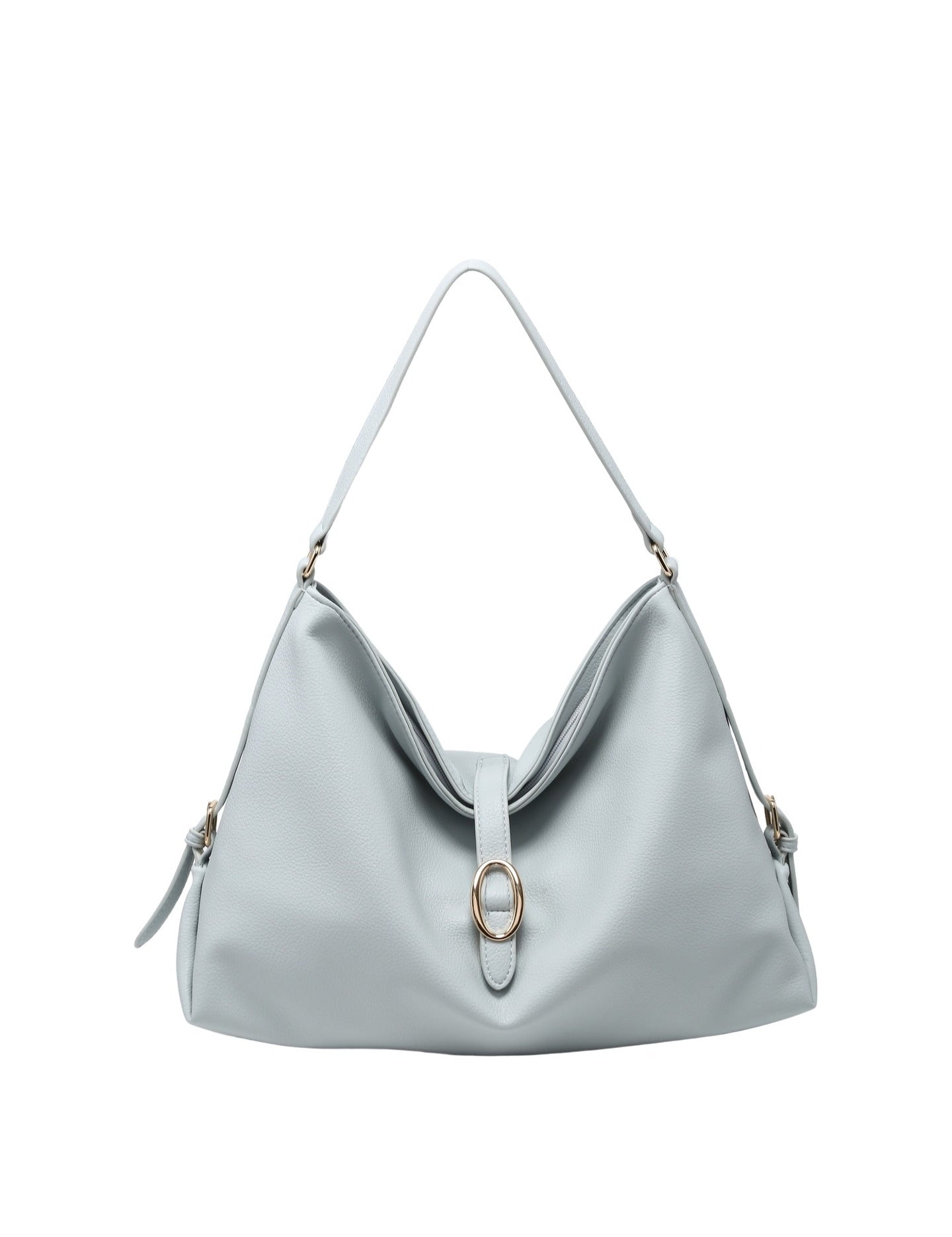 Borsa a Mano in Pelle Vegana Blu