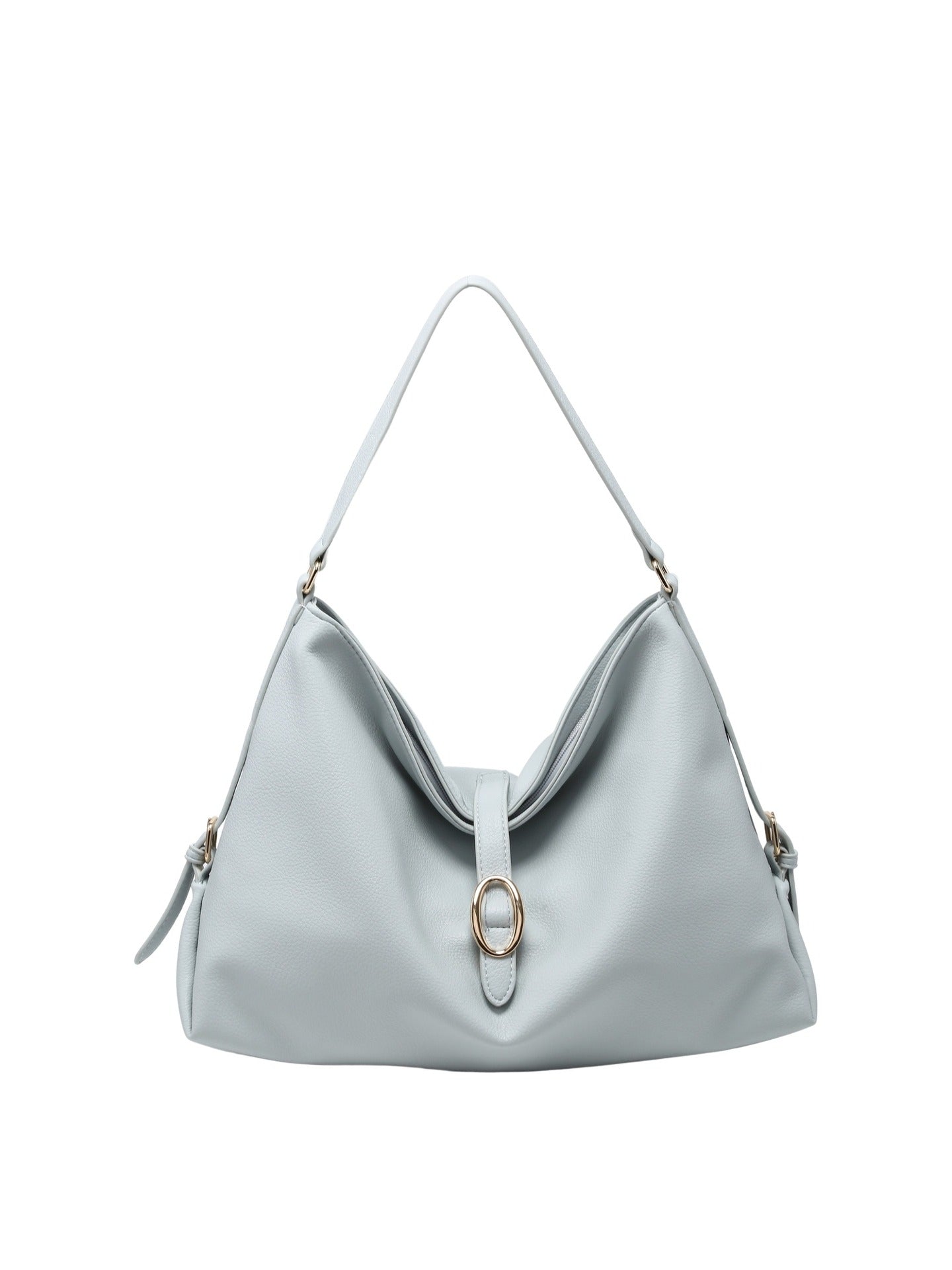 Borsa a Mano in Pelle Vegana Blu
