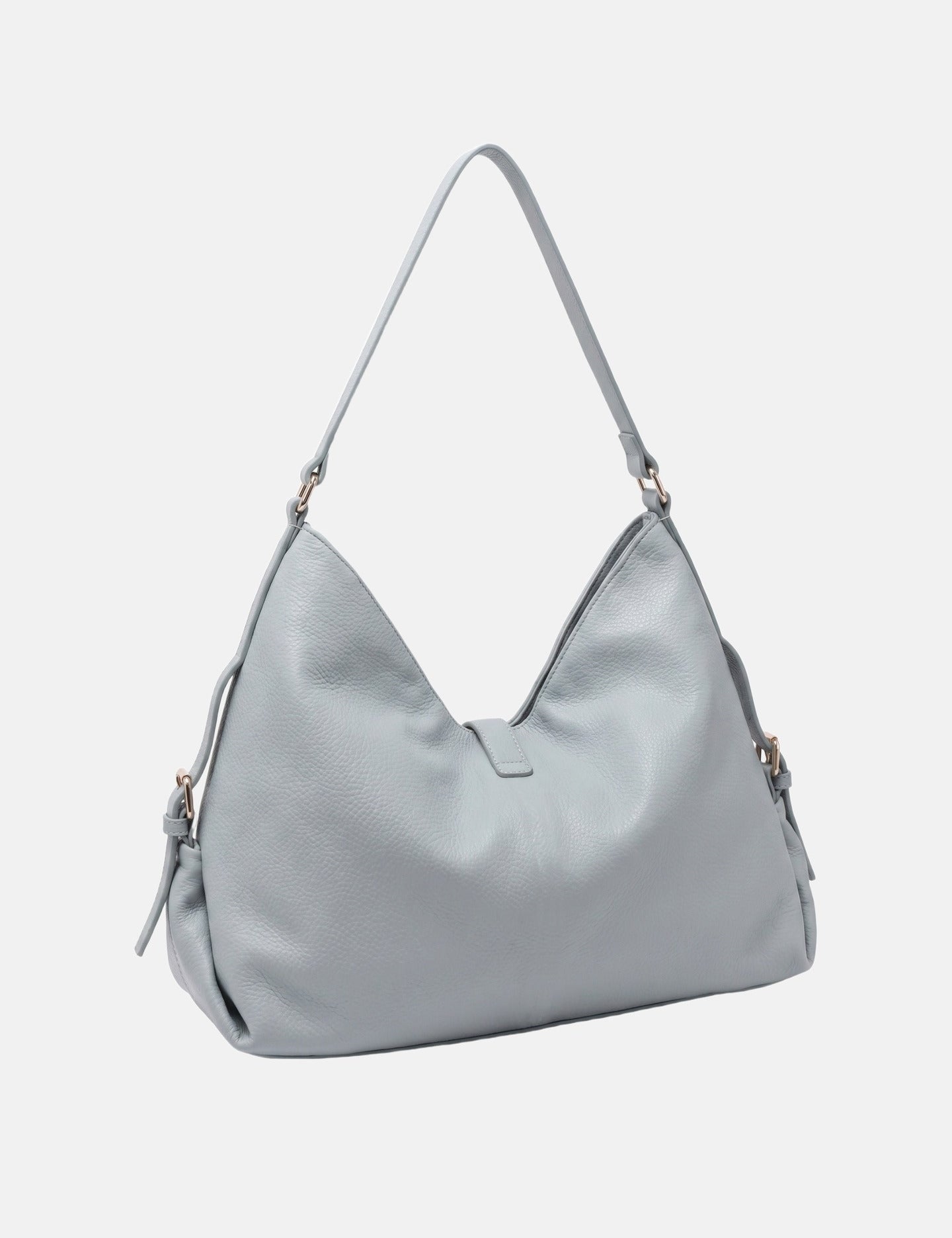Borsa a Mano in Pelle Vegana Blu