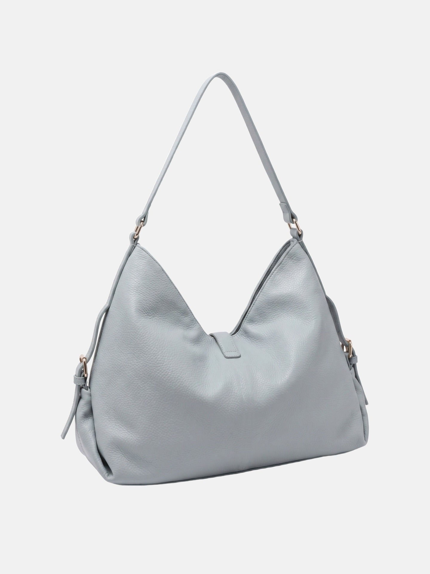 Borsa a Mano in Pelle Vegana Blu