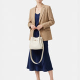 Borsa a Mano in Pelle Vegana Beige