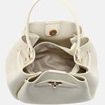 Borsa a Mano in Pelle Vegana Beige