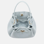 Borsa a Mano in Pelle Vegana Blu