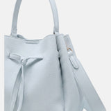 Borsa a Mano in Pelle Vegana Blu