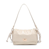 Borsa a Spalla in Pelle Vegana Beige