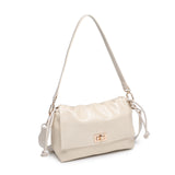 Borsa a Spalla in Pelle Vegana Beige