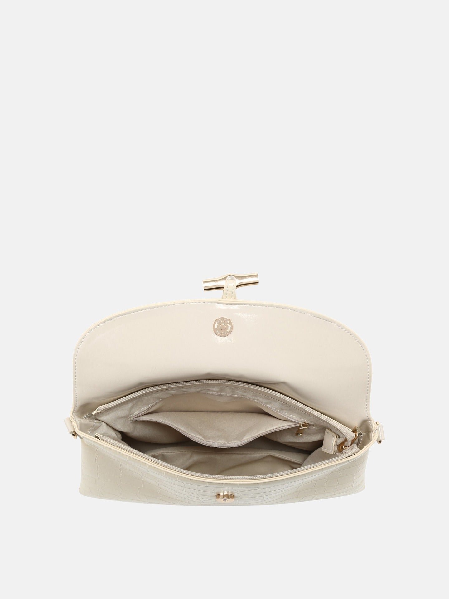 Borsa a Mano in Pelle Vegana Beige