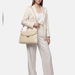 Borsa a Mano in Pelle Vegana Beige