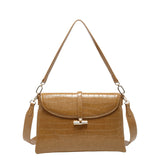 Borsa a Mano in Pelle Vegana Marrone