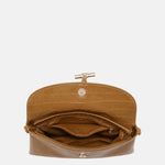 Borsa a Mano in Pelle Vegana Marrone