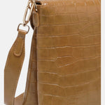 Borsa a Mano in Pelle Vegana Marrone