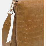 Borsa a Mano in Pelle Vegana Marrone