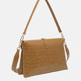 Borsa a Mano in Pelle Vegana Marrone