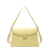 Borsa a Mano in Pelle Vegana Giallo
