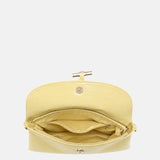 Borsa a Mano in Pelle Vegana Giallo