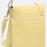 Borsa a Mano in Pelle Vegana Giallo