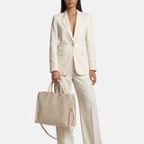 Borsa a Mano in Polyethylene Beige