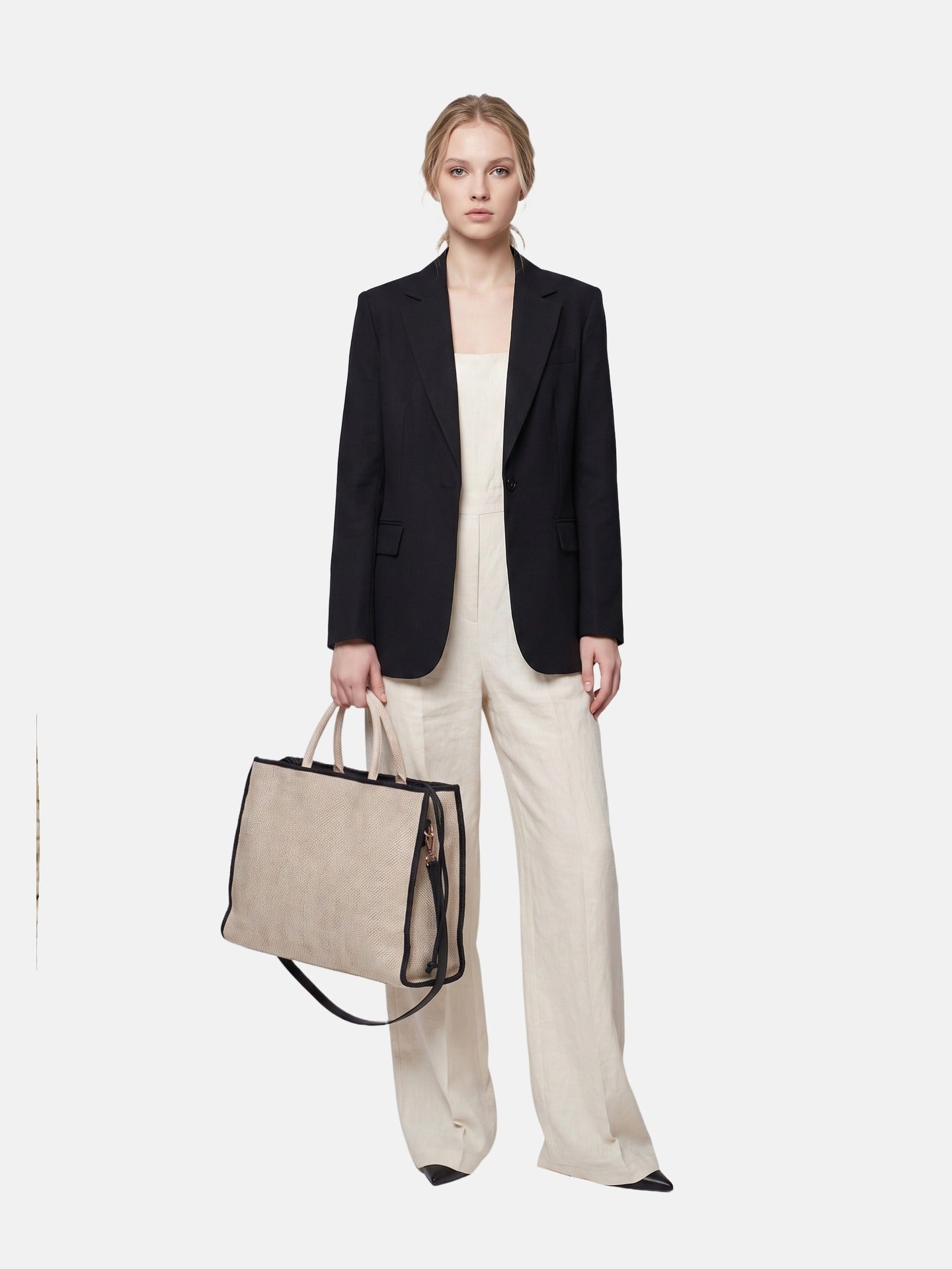 Borsa a Mano in Polyethylene Nero