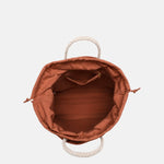 Borsa a Mano in Polyethylene Marrone