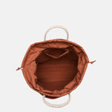 Borsa a Mano in Polyethylene Marrone