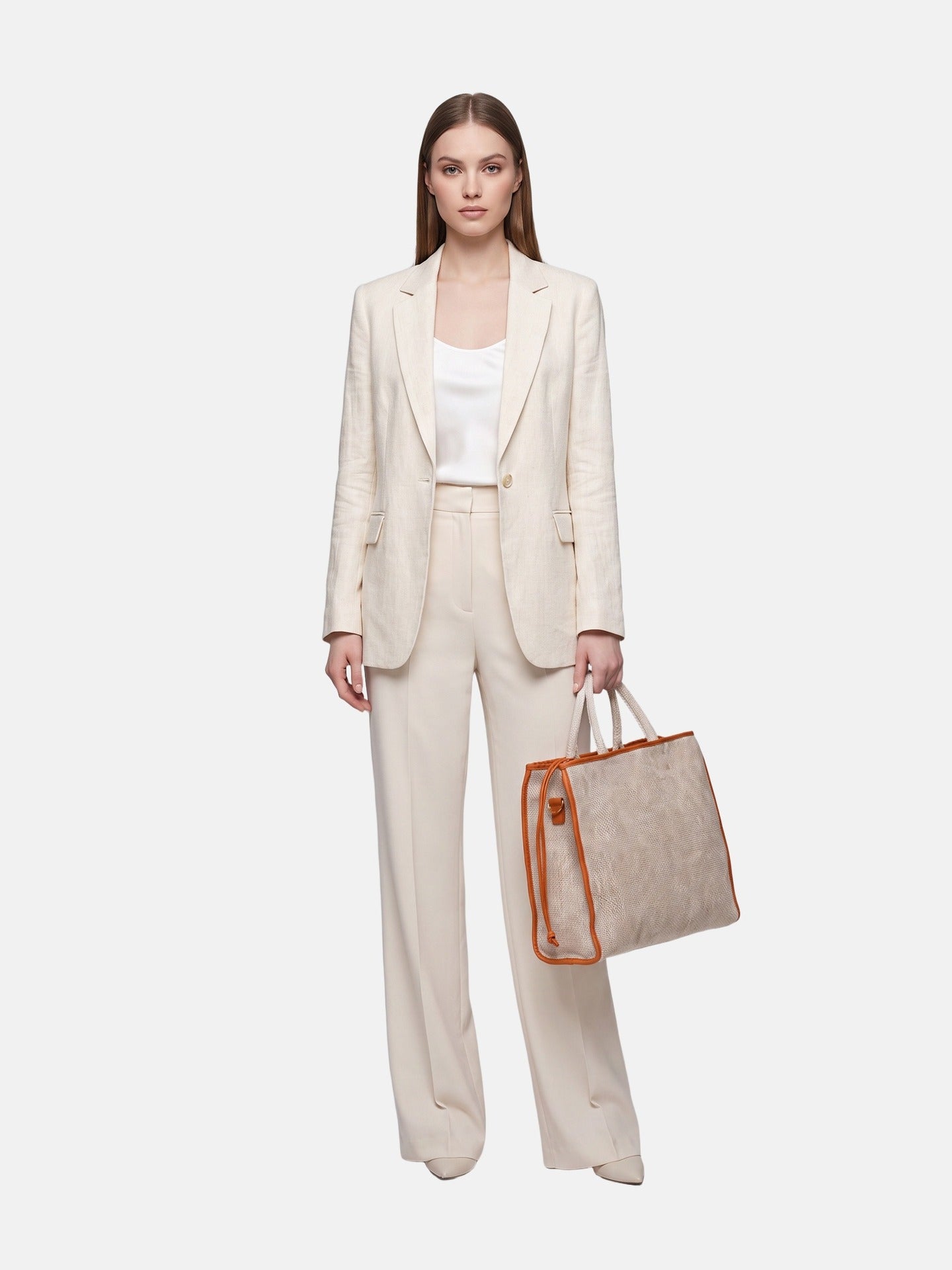 Borsa a Mano in Polyethylene Marrone