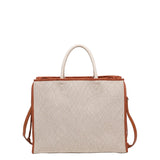 Borsa a Mano in Polyethylene Marrone