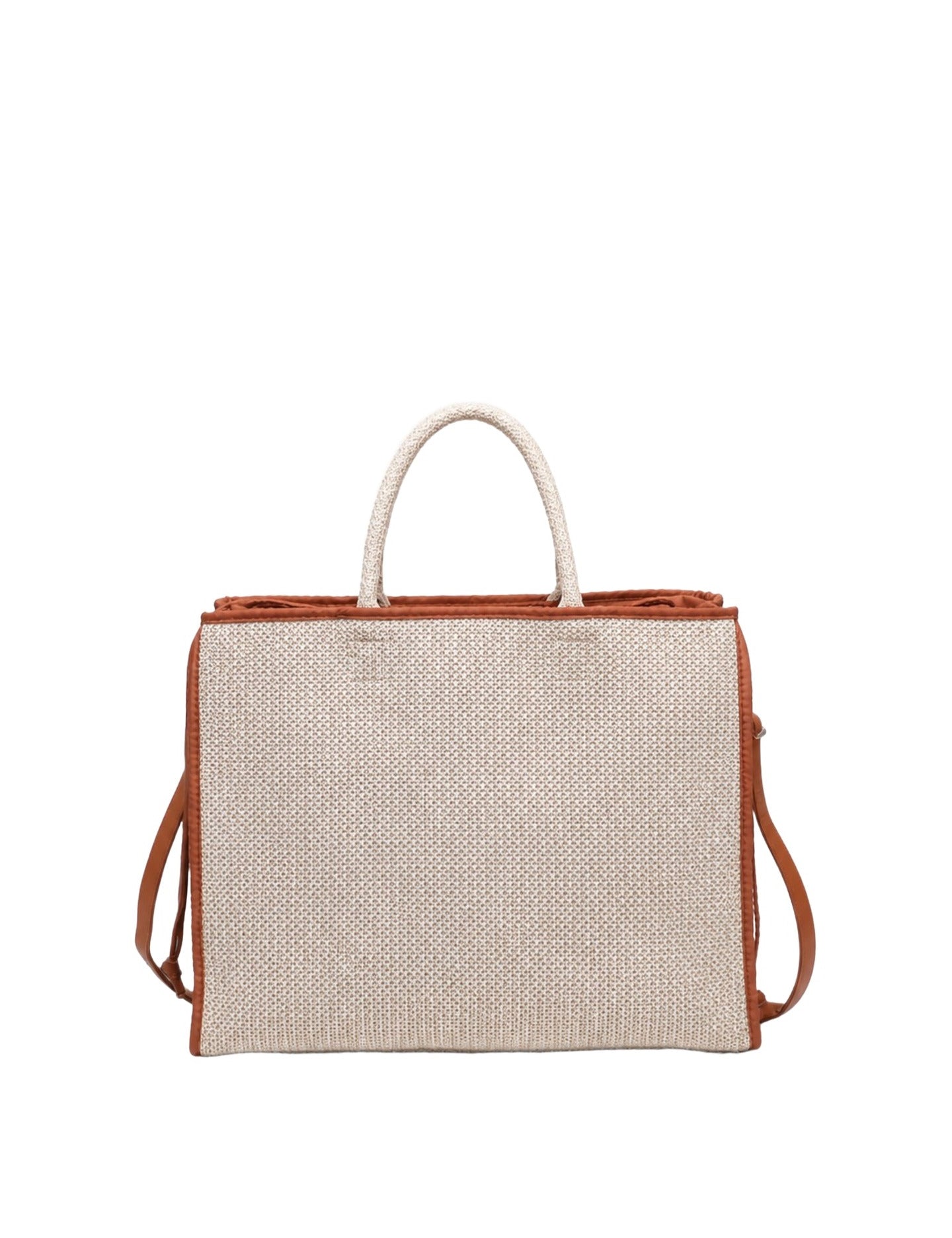 Borsa a Mano in Polyethylene Marrone