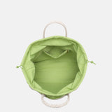 Borsa a Mano in Polyethylene Verde