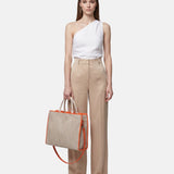 Borsa a Mano in Polyethylene Arancione