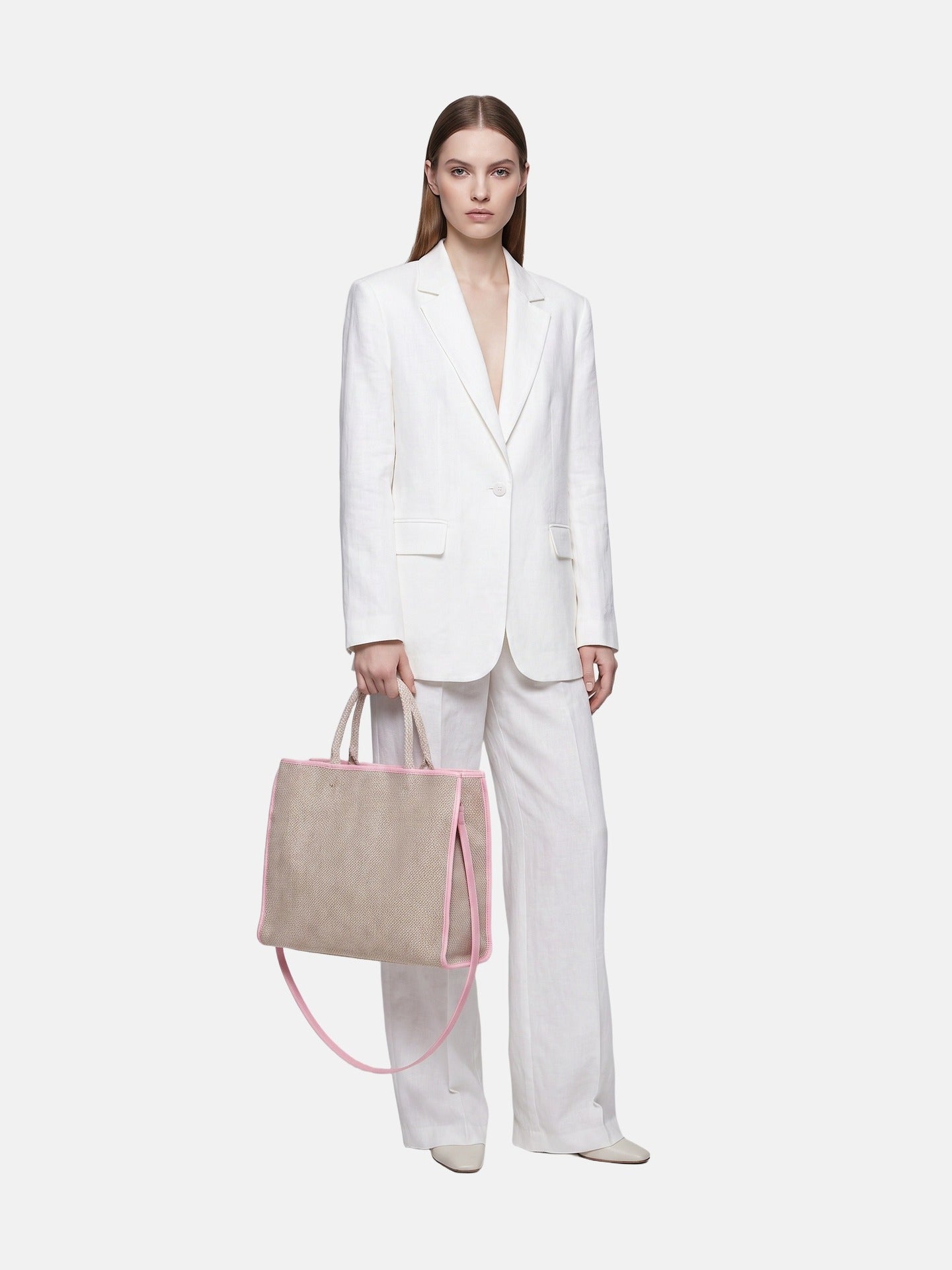 Borsa a Mano in Polyethylene Rosa