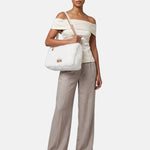 Borsa a Mano in Poliestere 100% Beige