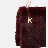 Borsa a Mano in Poliestere 100% Bordeaux
