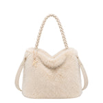 Borsa a Mano in Poliestere 100% Beige
