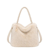 Borsa a Mano in Poliestere 100% Beige