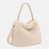 Borsa a Mano in Poliestere 100% Beige