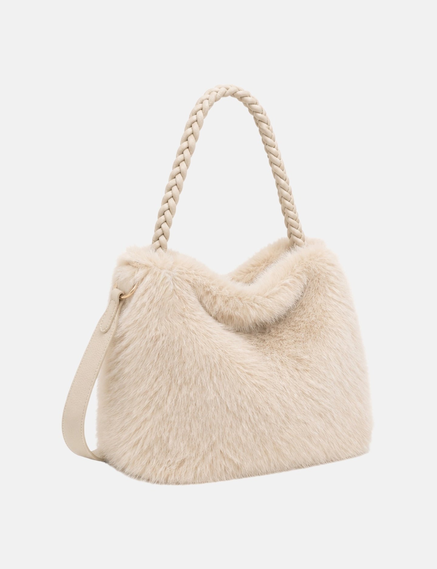 Borsa a Mano in Poliestere 100% Beige