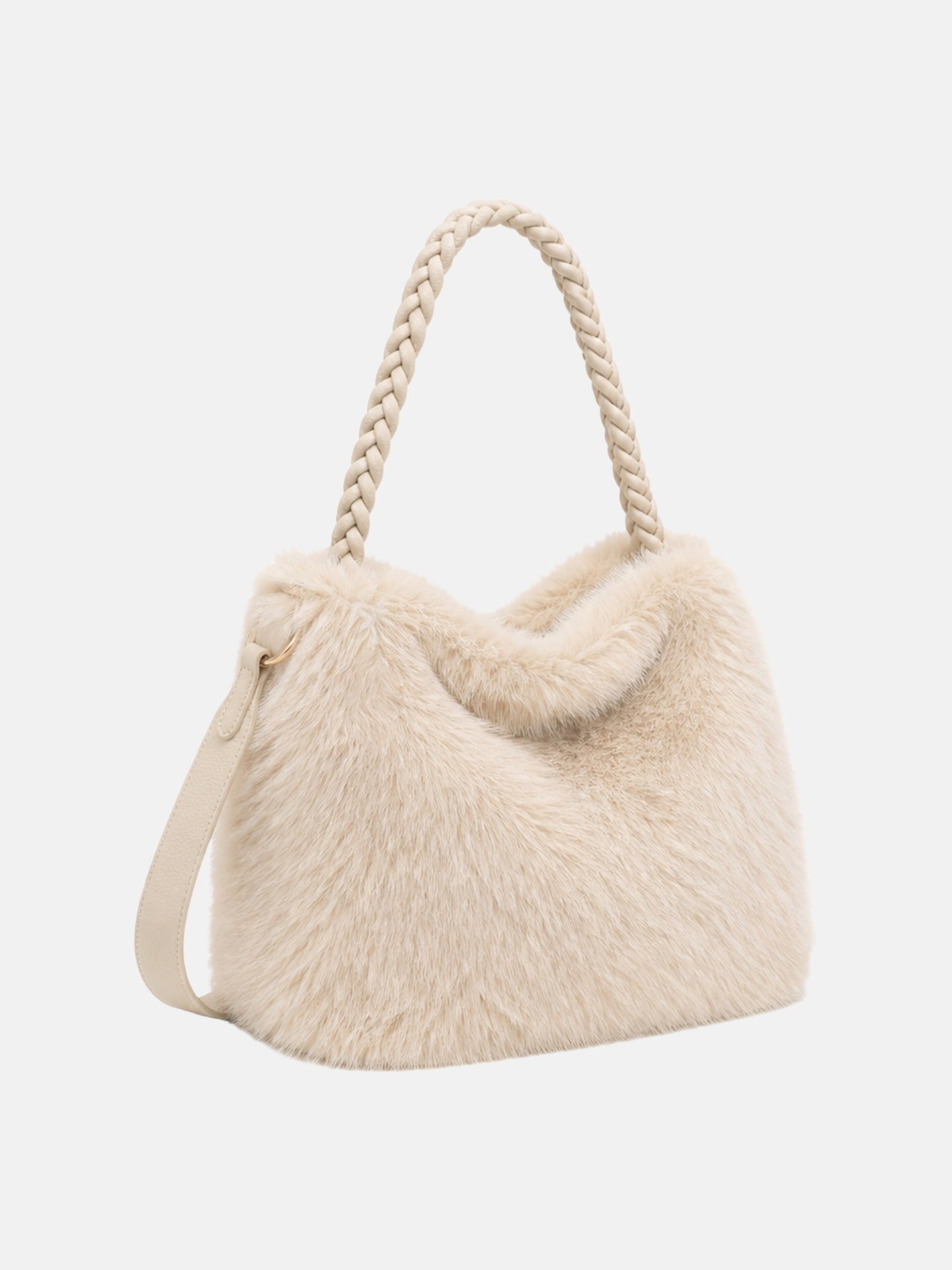 Borsa a Mano in Poliestere 100% Beige