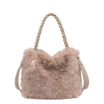 Borsa a Mano in Poliestere 100% Cammello